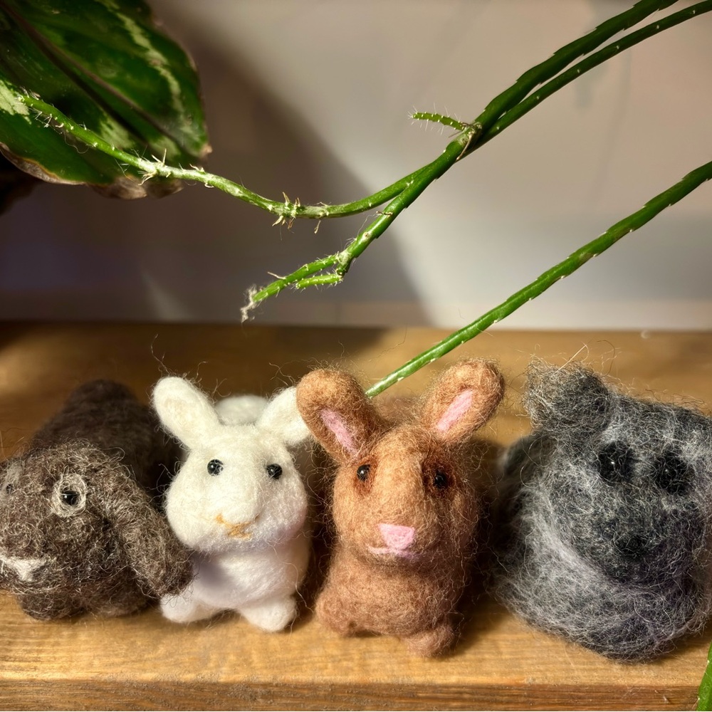 Handcrafted Felt Rabbits